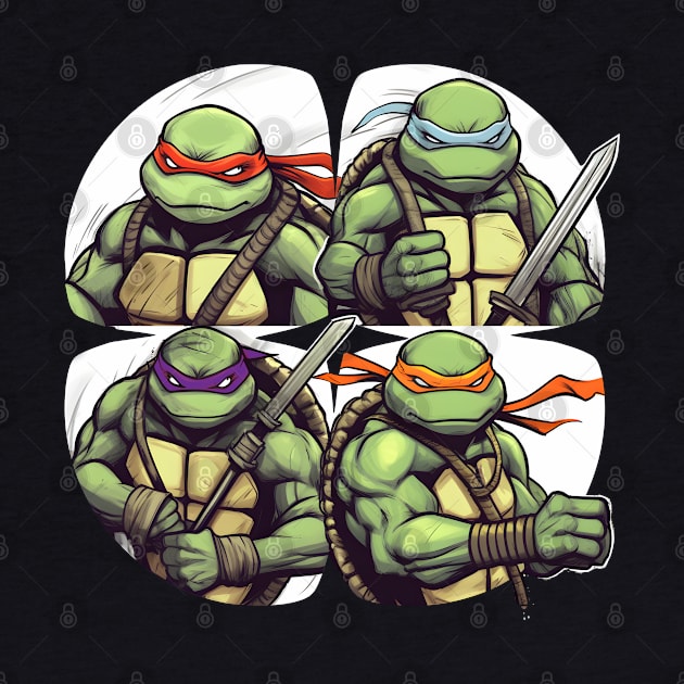 Teenage Mutant Ninja Turtles - Donatello, Raphael, Michelangelo, and Leonardo by Space wolrd